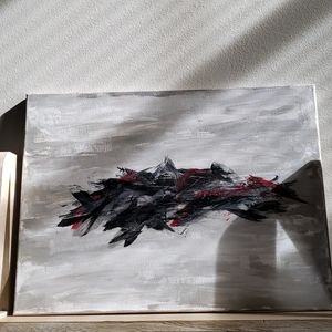 24.4×18.3 acrylic abstract painting